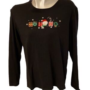 🎄HO HO HO long sleeve tunic w/ scarf